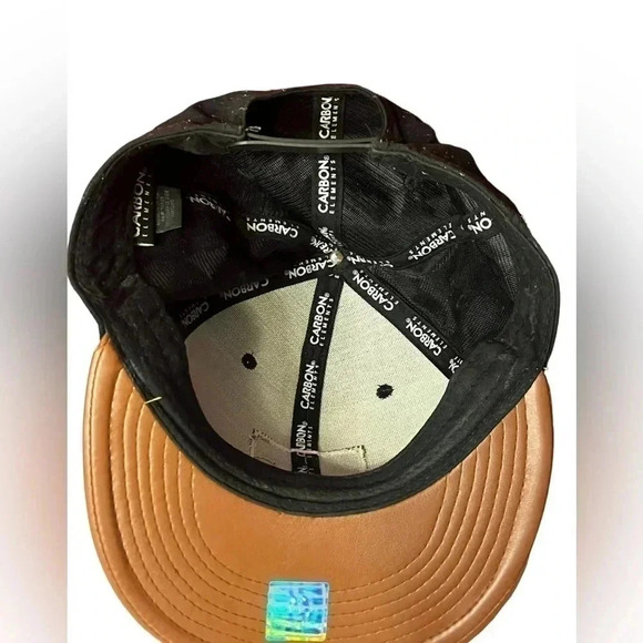 Carbon Element Snapback Men's/Women's Hat Black with Tan - Picture 4 of 12